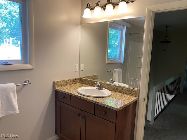 17079 Cats Den Rd, Chagrin Falls, OH 44023 - bathroom with vanity and plenty of natural light