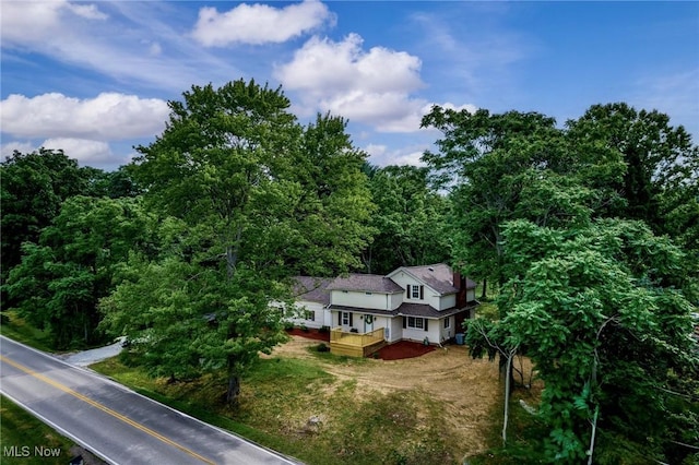3695 S Hametown Rd, Norton, OH 44203 - view of subject property featuring a heavily wooded area