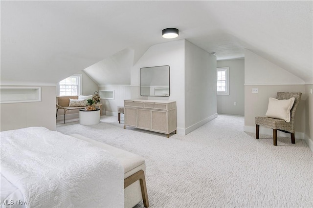 22100 Priday Ave, Euclid, OH 44123 - carpeted bedroom featuring lofted ceiling and baseboards
