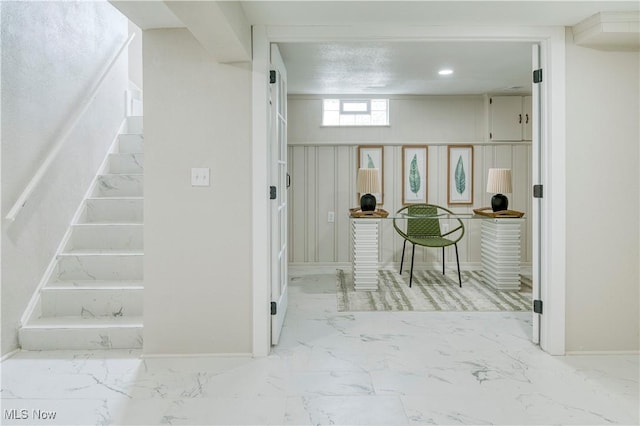 22100 Priday Ave, Euclid, OH 44123 - stairway featuring marble finish floors