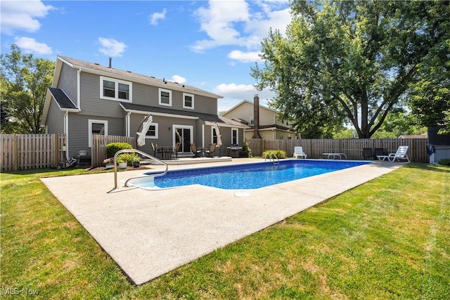 23730 Sawmill Bnd, Olmsted Falls, OH 44138 - view of swimming pool with a patio area and a fenced backyard