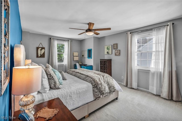 9013 Elsmere Dr, Parma, OH 44130 - bedroom with carpet floors and a ceiling fan