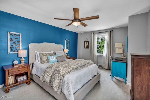 9013 Elsmere Dr, Parma, OH 44130 - bedroom featuring carpet flooring and a ceiling fan