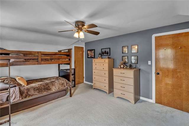 9013 Elsmere Dr, Parma, OH 44130 - carpeted bedroom featuring baseboards and a ceiling fan