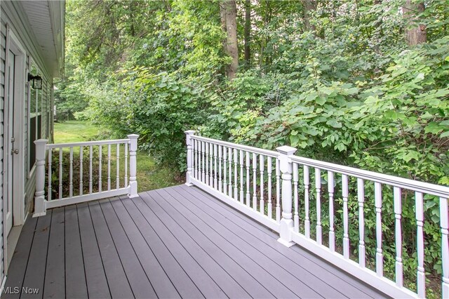 9111 Devonshire Dr, Olmsted Falls, OH 44138 - view of wooden deck