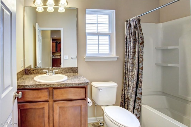 9111 Devonshire Dr, Olmsted Falls, OH 44138 - bathroom with vanity and shower / bath combination with curtain