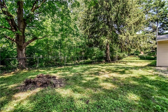 2607 Ashurst Rd, University Heights, OH 44118 - view of yard featuring a forest view