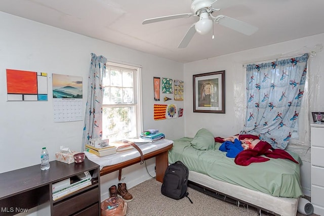 1387 Glenview Rd, Toledo, OH 43614 - bedroom with carpet flooring and ceiling fan