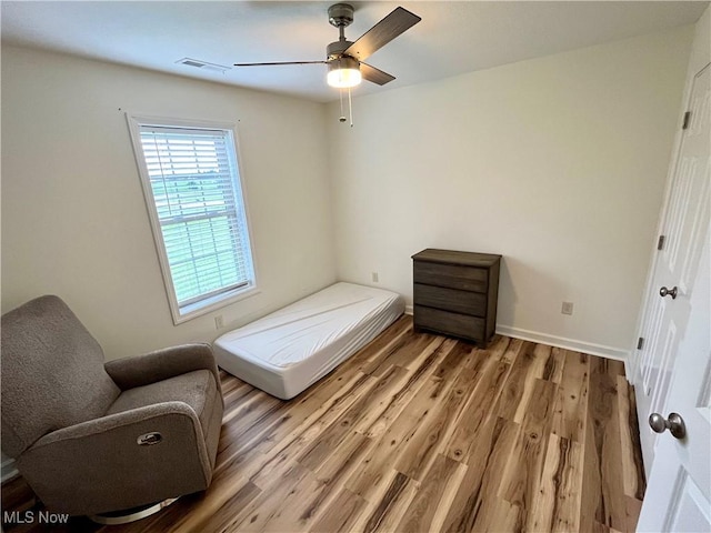 507B Memory Ln, Bethesda, OH 43719 - bedroom with wood finished floors and ceiling fan