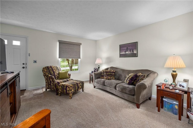 14531 Cross Creek Ln Unit 7, North Royalton, OH 44133 - living room featuring light colored carpet and baseboards