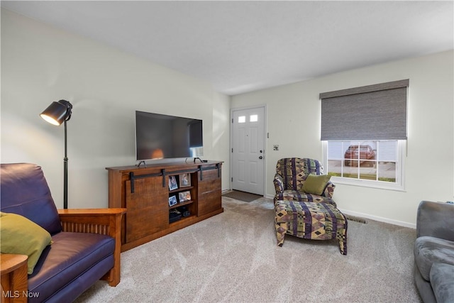14531 Cross Creek Ln Unit 7, North Royalton, OH 44133 - living room featuring carpet floors and baseboards