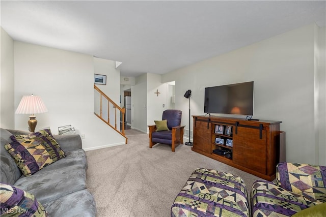 14531 Cross Creek Ln Unit 7, North Royalton, OH 44133 - carpeted living room with stairway