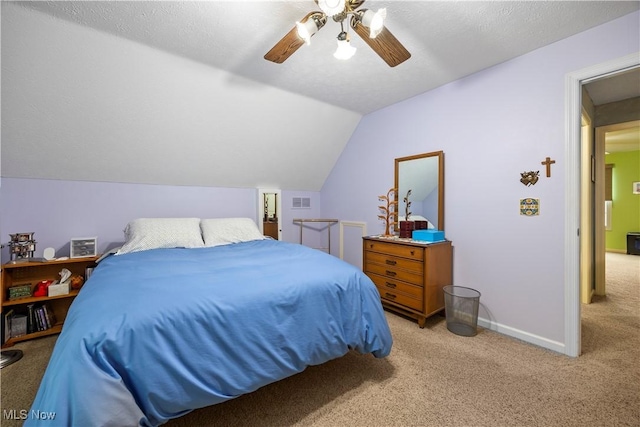14531 Cross Creek Ln Unit 7, North Royalton, OH 44133 - bedroom featuring light carpet, a ceiling fan, and vaulted ceiling