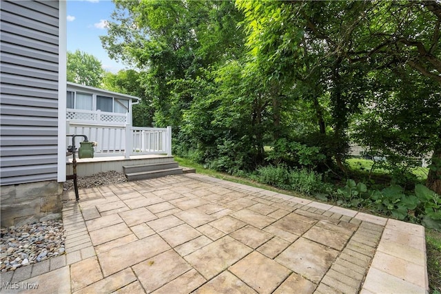 14531 Cross Creek Ln Unit 7, North Royalton, OH 44133 - view of patio / terrace featuring a wooden deck