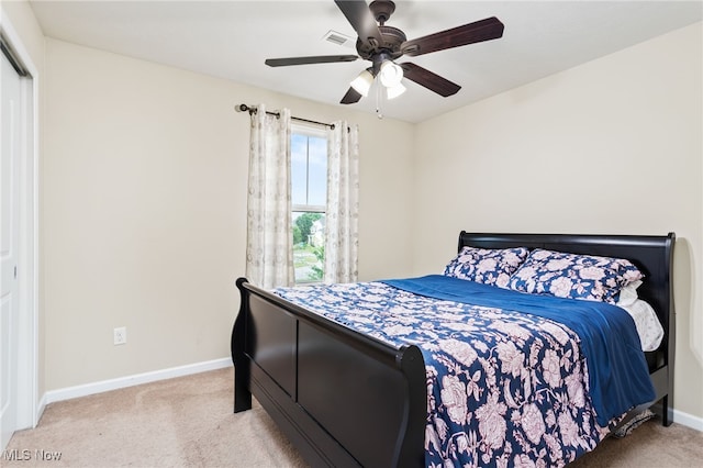 464 Marfa Cir, Copley, OH 44321 - bedroom featuring carpet flooring, a ceiling fan, and a closet