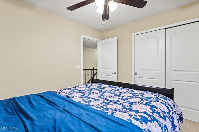 464 Marfa Cir, Copley, OH 44321 - bedroom with ceiling fan and a closet