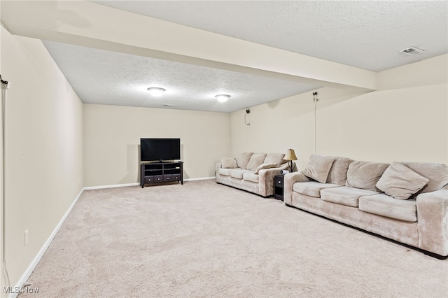 464 Marfa Cir, Copley, OH 44321 - living room with a textured ceiling and carpet