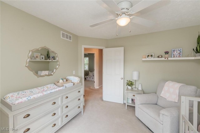 23450 Wainwright Ter, Olmsted Falls, OH 44138 - bedroom with light carpet and ceiling fan