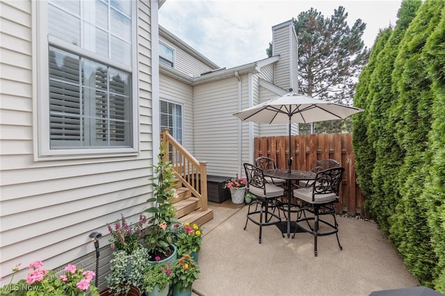 23450 Wainwright Ter, Olmsted Falls, OH 44138 - view of patio featuring outdoor dining space