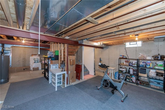 23450 Wainwright Ter, Olmsted Falls, OH 44138 - below grade area with water heater and stairs