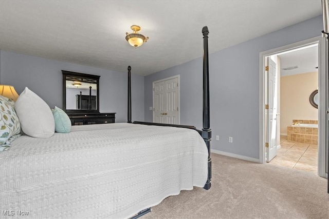 1103 Greenmont Cir, Vienna, WV 26105 - bedroom with light carpet and ensuite bath