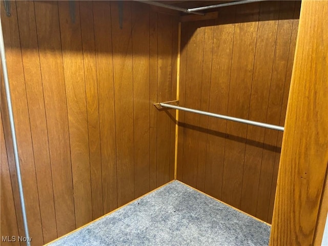 100 Crestview Dr, Newcomerstown, OH 43832 - spacious closet featuring elevator and carpet