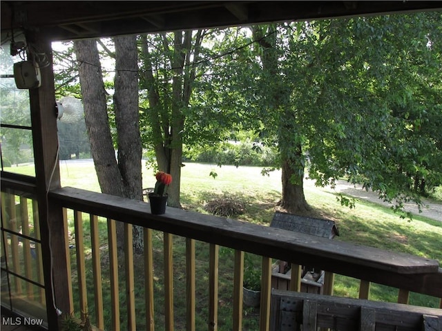 114 Quail Ln, Saint Marys, WV 26170 - wooden terrace featuring a yard