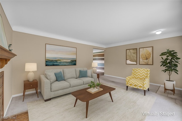 484 E 319th St, Willowick, OH 44095 - living room with light colored carpet and a fireplace