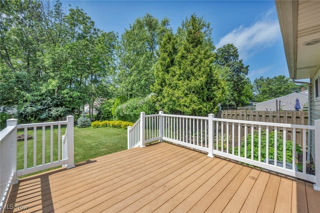 484 E 319th St, Willowick, OH 44095 - deck featuring a yard and view of scattered trees
