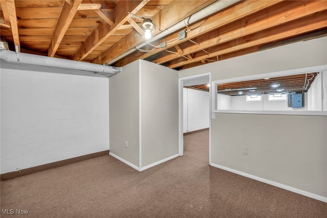 484 E 319th St, Willowick, OH 44095 - below grade area with carpet flooring and electric panel