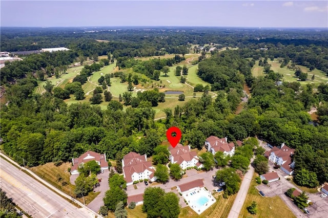 1217 W River Rd N Unit A3, Elyria, OH 44035 - aerial view of property's location featuring a heavily wooded area