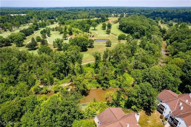 1217 W River Rd N Unit A3, Elyria, OH 44035 - drone / aerial view of a nearby body of water and a golf course