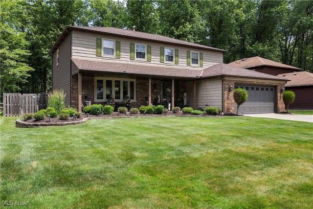 26938 Tall Oaks Trl, Olmsted Twp, OH 44138 - view of front of home with brick siding, an attached garage, driveway, and a shingled roof