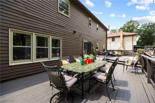 26938 Tall Oaks Trl, Olmsted Twp, OH 44138 - deck featuring outdoor dining area