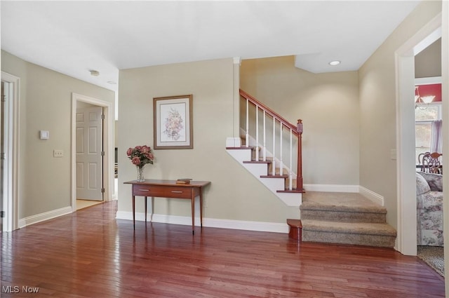 8883 Michaels Ln, Broadview Heights, OH 44147 - foyer entrance featuring wood finished floors and stairway