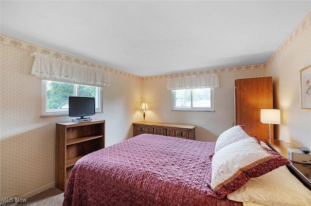 6122 Forest Ridge Dr, North Olmsted, OH 44070 - bedroom featuring wallpapered walls and carpet