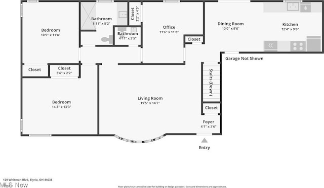129 Whitman Blvd, Elyria, OH 44035 - view of home floor plan