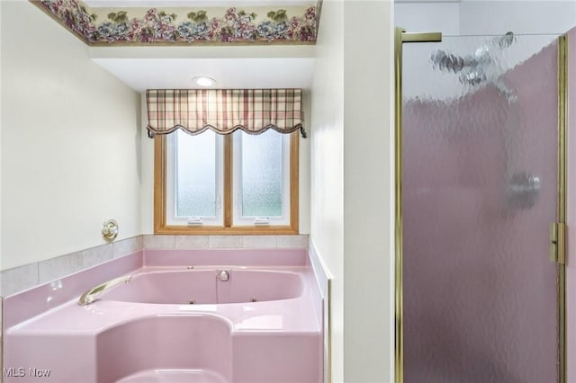1318 Mirheath Dr, Huron, OH 44839 - bathroom featuring a shower stall and a whirlpool tub