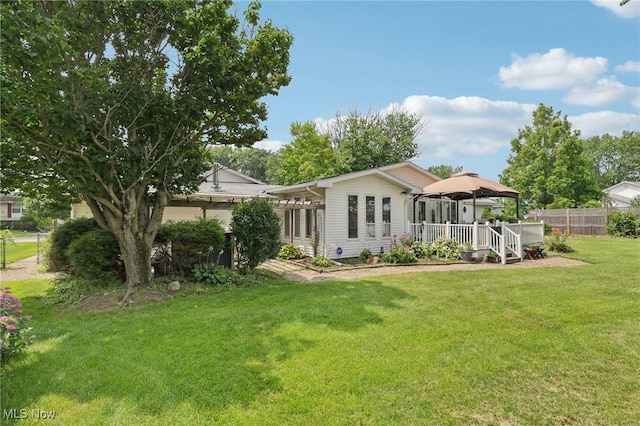 1318 Mirheath Dr, Huron, OH 44839 - back of property with a gazebo