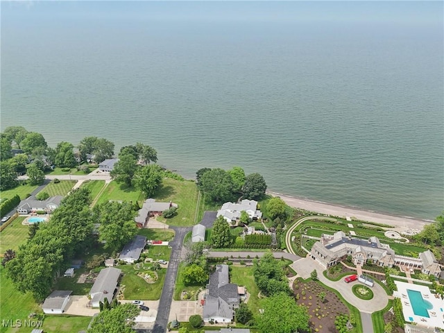 1318 Mirheath Dr, Huron, OH 44839 - aerial view of property's location featuring a large body of water and a pool area