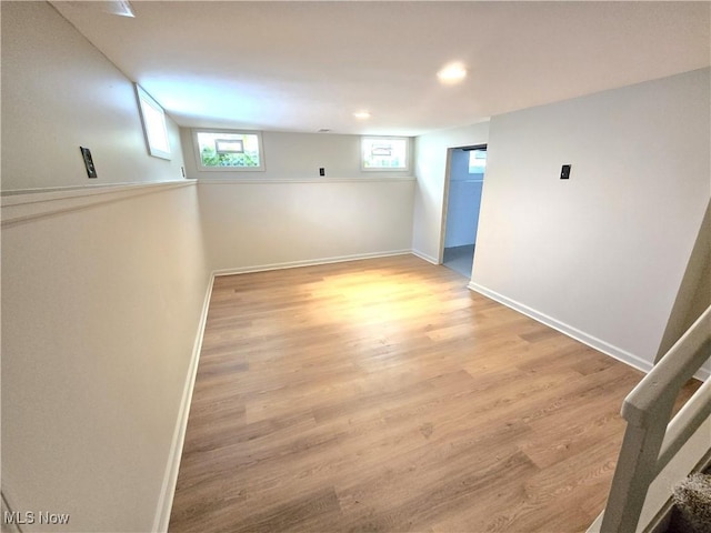 26313 Oriole Ave, Euclid, OH 44132 - spare room with light wood-style flooring and recessed lighting