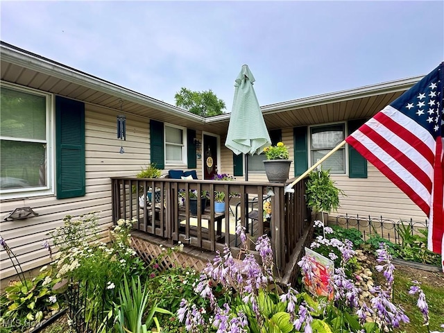 4145 Old River Rd, Philo, OH 43771 - view of wooden deck