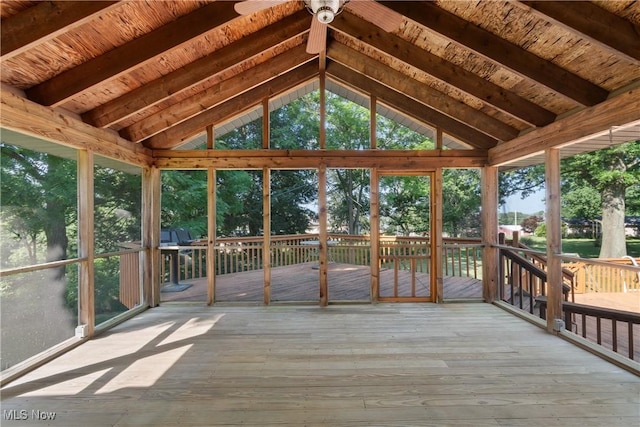 120 Vineyard Way, Doylestown, OH 44230 - unfurnished sunroom with plenty of natural light and ceiling fan