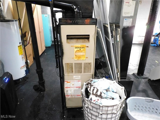 3233 Wilson Ave, Ashtabula, OH 44004 - utility room featuring water heater