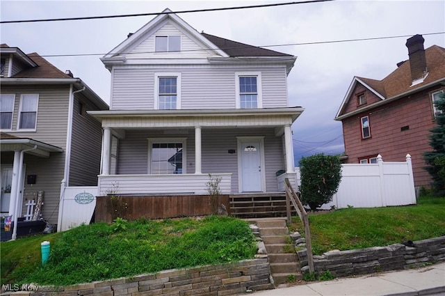124 Peeler St, Mingo Junction, OH 43938 - traditional style home with a porch