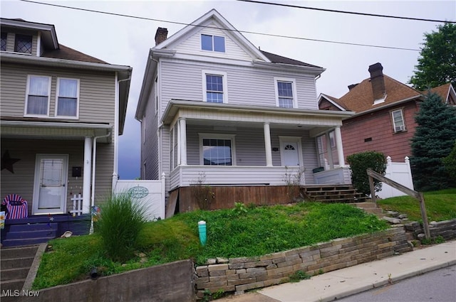 124 Peeler St, Mingo Junction, OH 43938 - american foursquare style home with a porch