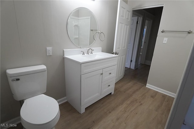 124 Peeler St, Mingo Junction, OH 43938 - bathroom featuring vanity and wood finished floors