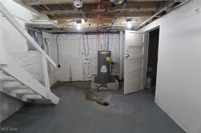 124 Peeler St, Mingo Junction, OH 43938 - unfinished below grade area featuring water heater