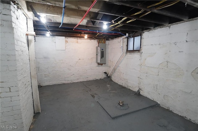 124 Peeler St, Mingo Junction, OH 43938 - unfinished below grade area featuring electric panel