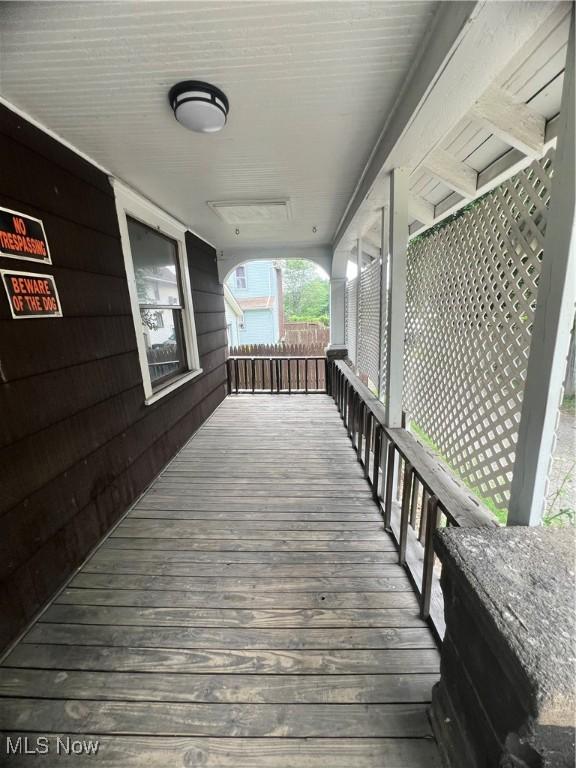 1370 Lee Ct SW, Canton, OH 44706 - view of wooden terrace